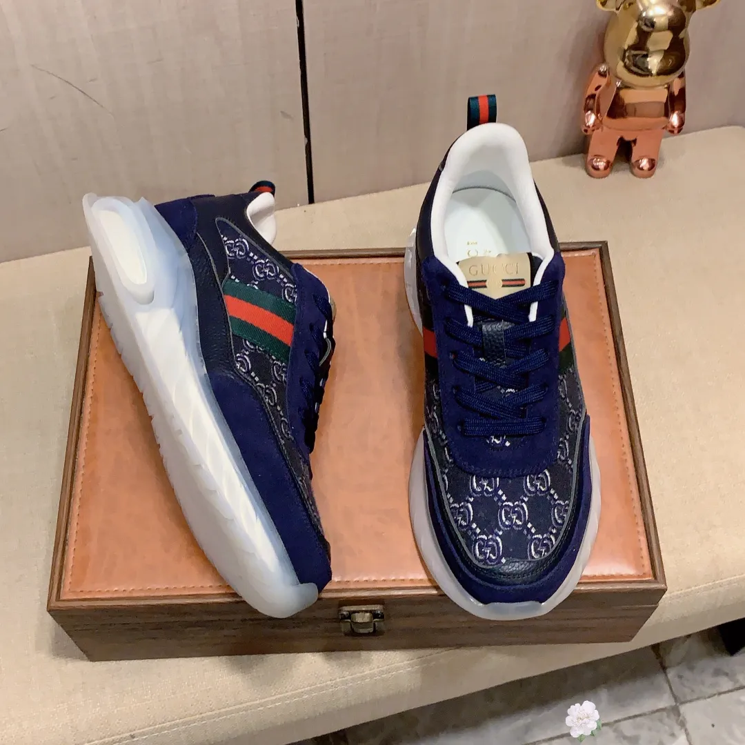 Men's men's shoes💰460💰💰🎩🎩[Lightning][Lightning] "Gucci*" The latest • popular casual shoes, top brand [seduce] luxury ~ purchasing agency, top ~ quality. [Strong] The upper is made of imported breathable cowhide with material ➕ breathable sheepskin feet (•) and fine workmanship. The original stylish and stylish soft rubber wear-resistant and non-slip outsole is light and comfortable on the feet. The real thing looks better when taken in real life. 013: code: 38-44, 4️⃣ colors